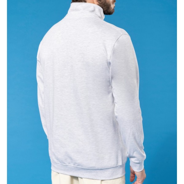 Sweat-shirt col zippée homme